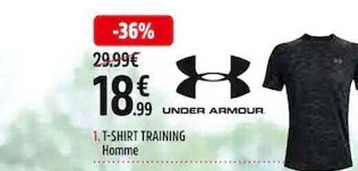 t-shirt training homme under armour