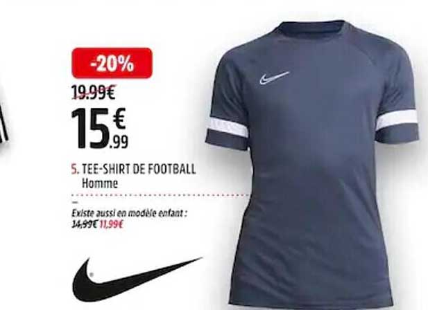 tee-shirt de football homme