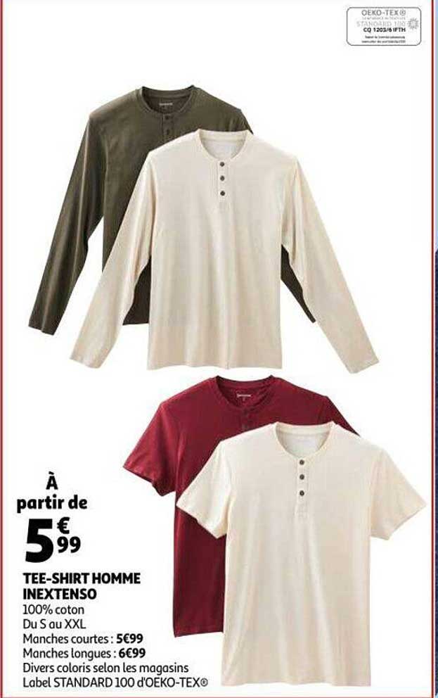 tee-shirt homme inextenso