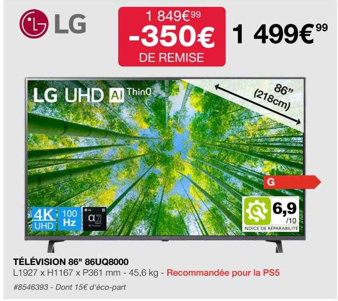 télévision 86" 86uq8000