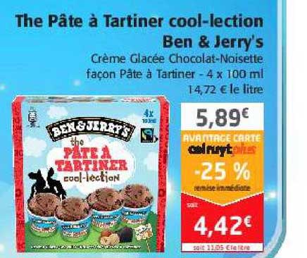 the pâte à tartiner cool-lection ben & jerry's