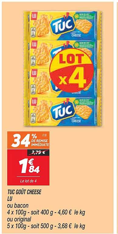 Tuc Goût Cheese Lu