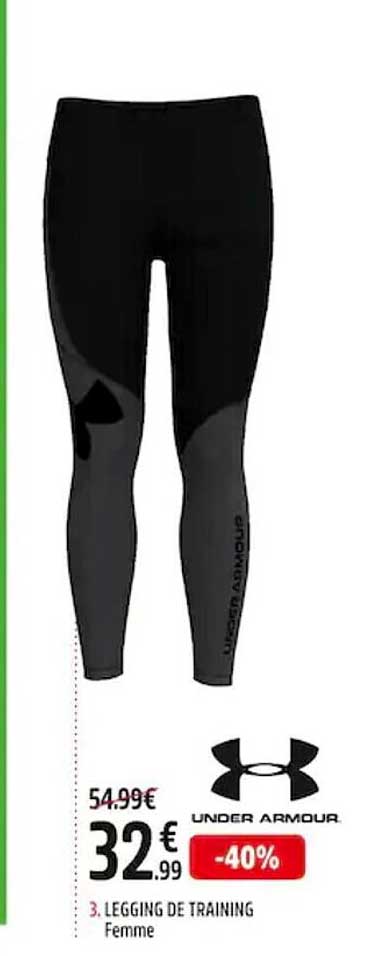 under armour 3. legging de trainig femme