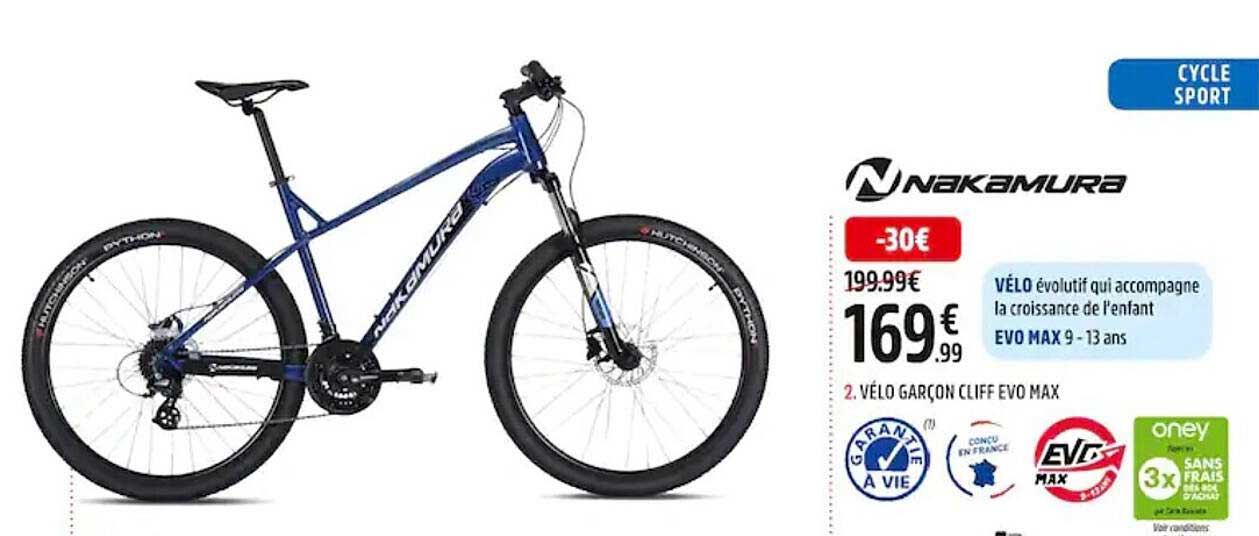 vélo garçon cliff evo ax nakamura
