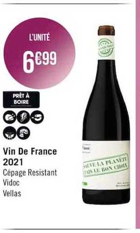 vin de france 2021 cépage resistant vidoc