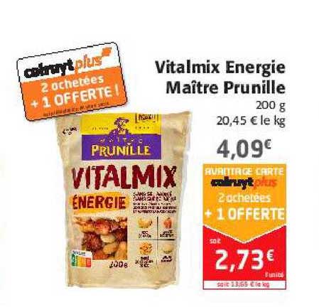 vitalmix énergie maître prunille