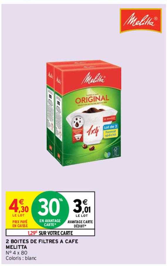 2 Boîtes De Filtres à Café Melitta