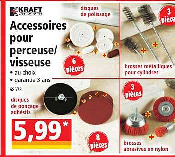 accessoires pour perceuse/visseuse kraft werkzeuge