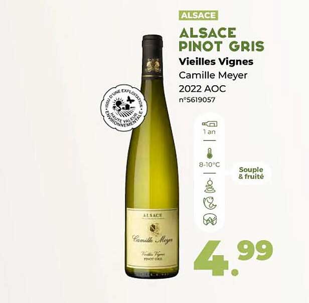 alsace pinot gris vieilles vignes camille meyer 2022 aoc