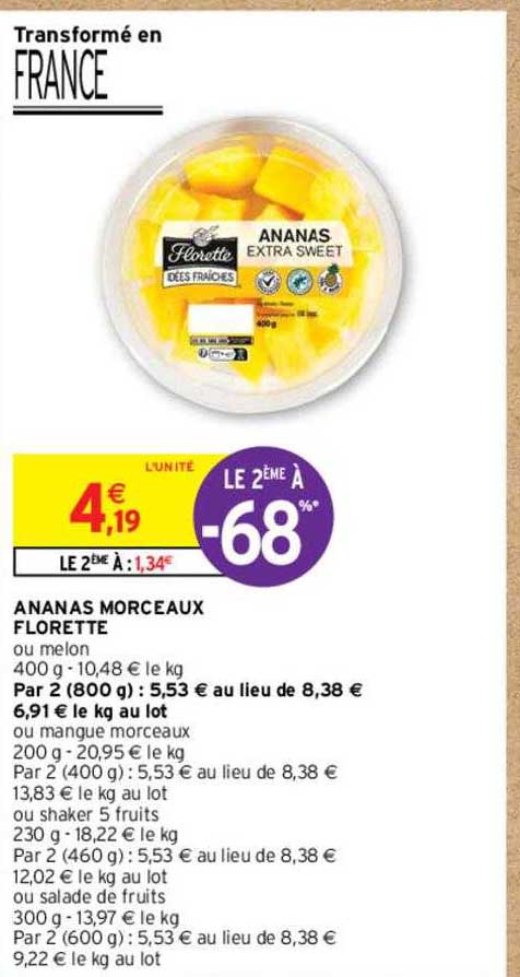 Ananas Morceaux Florette
