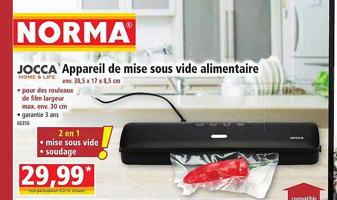 Appareil De Mise Sous Vide Alimentaire Jocca Home & Life