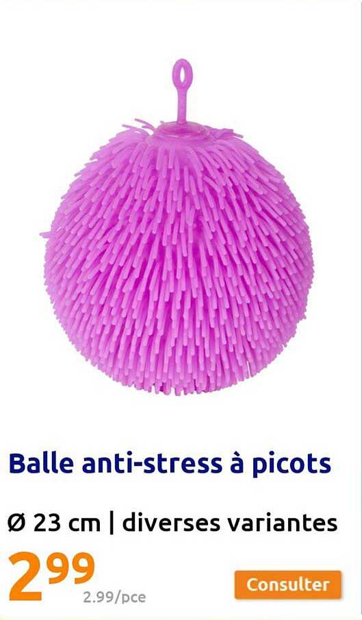 balle anti-stress à picots