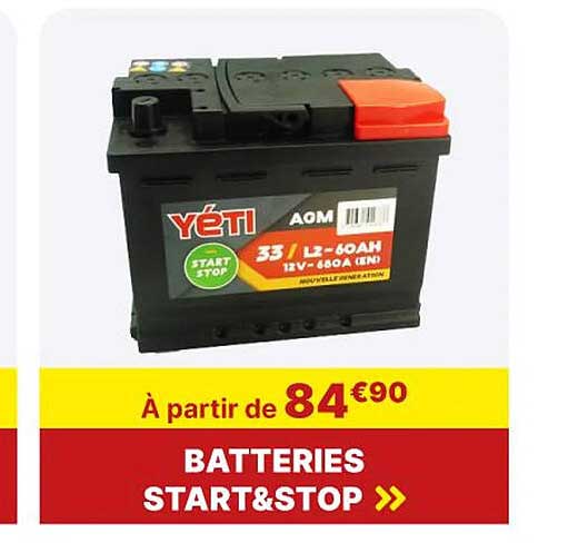 Batteries Start & Stop