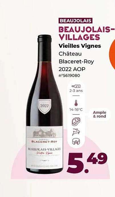beaujolais-villages vieilles vignes château blaceret-roy 2022 aop