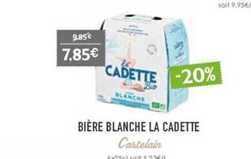 bière blanche la cadette castelain