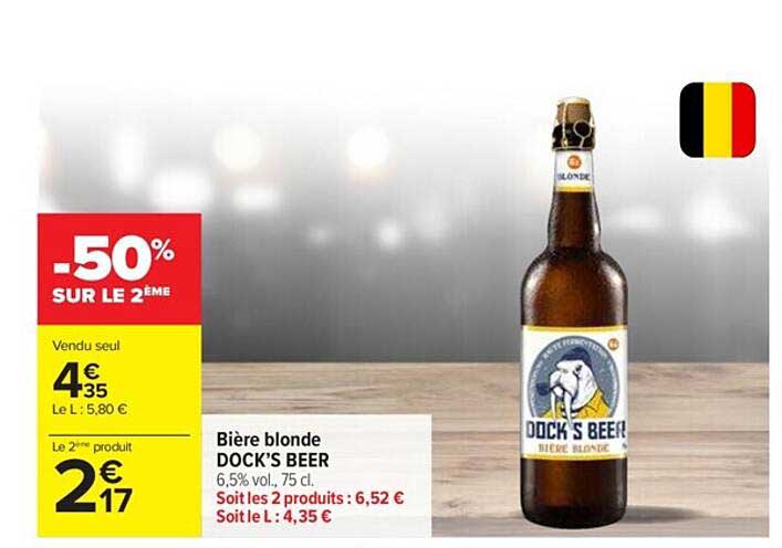 Bière Blonde Dock's Beer