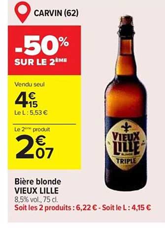 bière blonde vieux lille