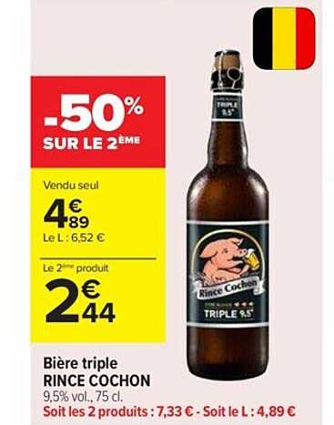 bière triple rince cochon