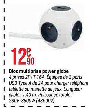 Bloc Multiprise Power Globe