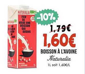 boisson à l'avoine naturalia