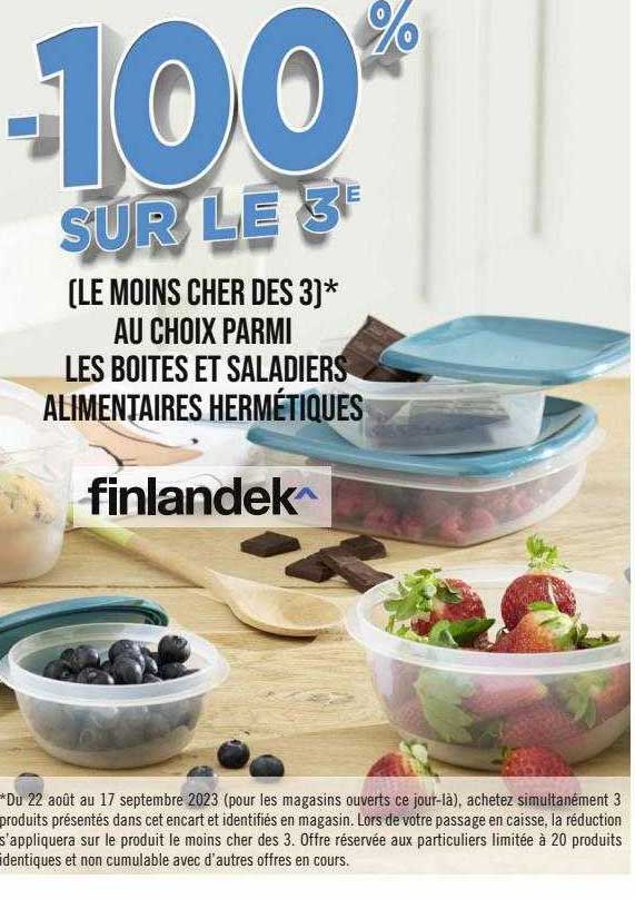 boîtes et saladiers alimentaires hermétiques finlandek^