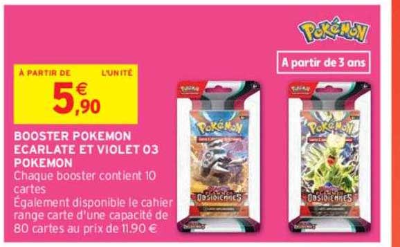 Booster Pokémon écarlate Et Violet 03 Pokémon