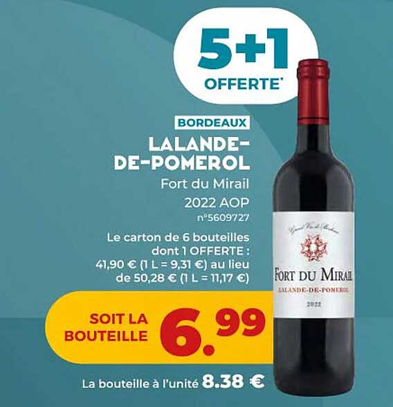 bordeaux lalande-de-pomerol fort du mirail 2022 aop