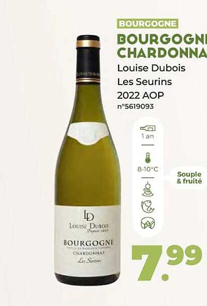 bourgogne chardonnay louise dubois les seurins 2022 aop
