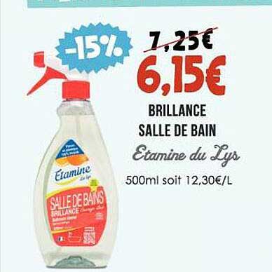 brillance salle de bain étamine du lys