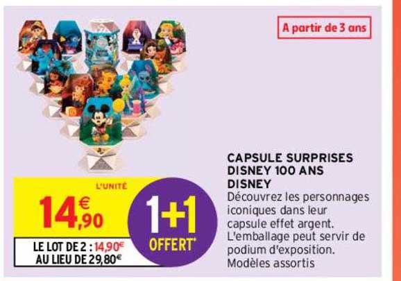 capsule surprises disney 100 ans disney