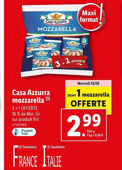 casa azzurra mozzarella