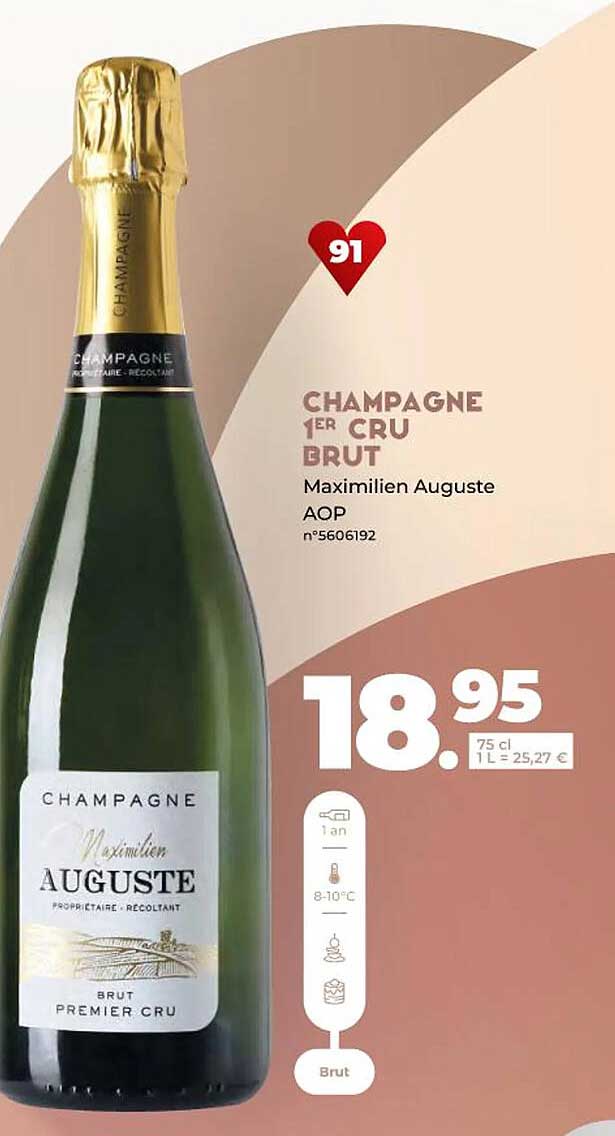 Champagne 1er Cru Brut Maximilien Auguste Aop