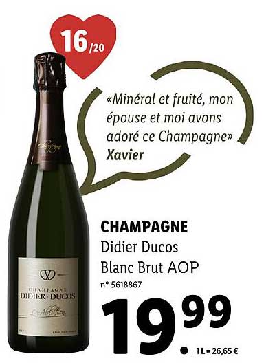 champagne didier ducos blanc brut aop