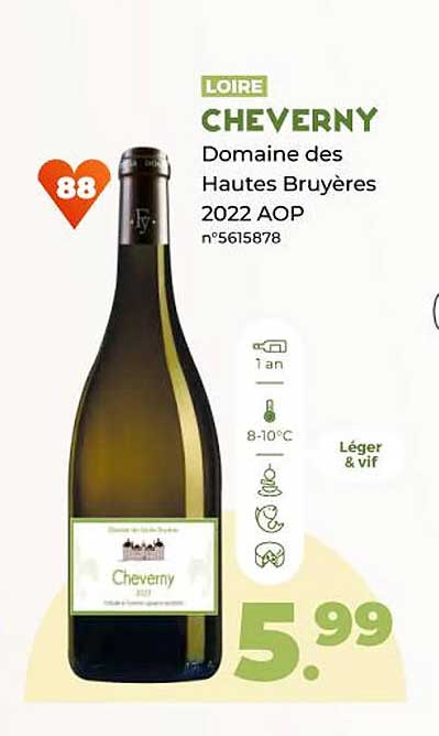 cheverny domaine des hautes bruyères 2022 aop