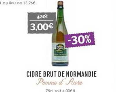 Cidre Brut De Normandie Pomme D'aure