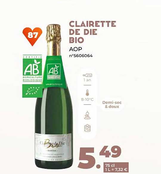 clairette de die bio aop