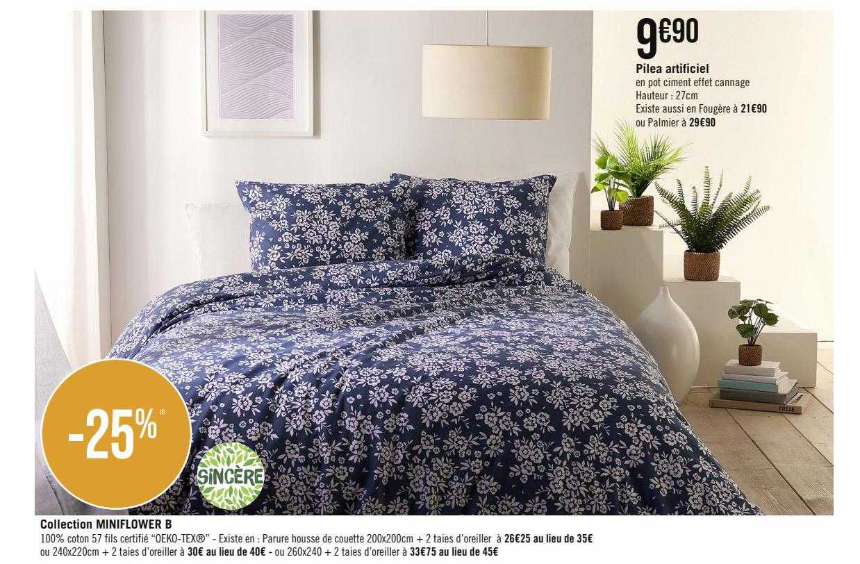 collection miniflower b, pilea artificiel