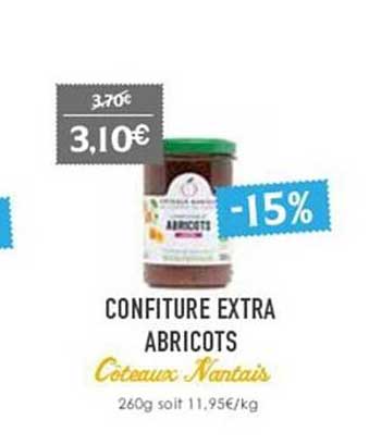 confiture extra abricots côteaux nantais