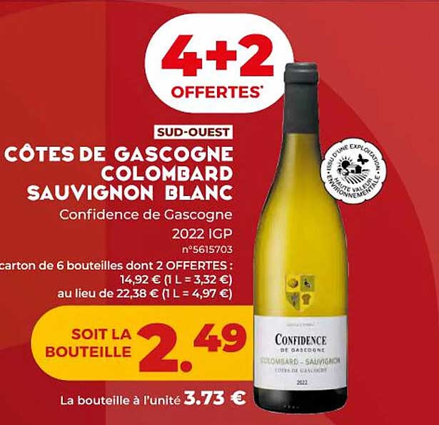 côtes de gascogne colombard sauvignon blanc