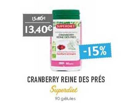 cranberry reine des prés superdiet