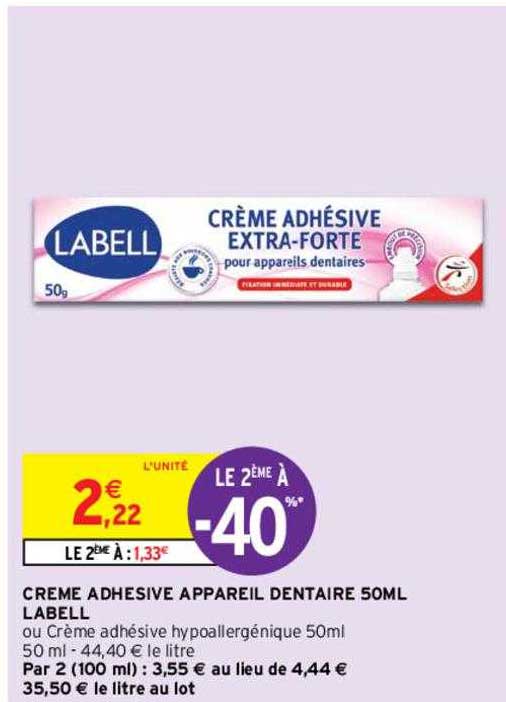 Crème Adhésive Appareil Dentaire 50 Ml Labell