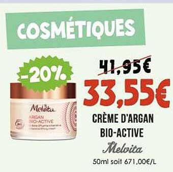 crème d'argan bio-active melvita