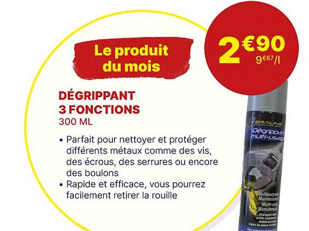 dégrippant 3 fonctions 300 ml