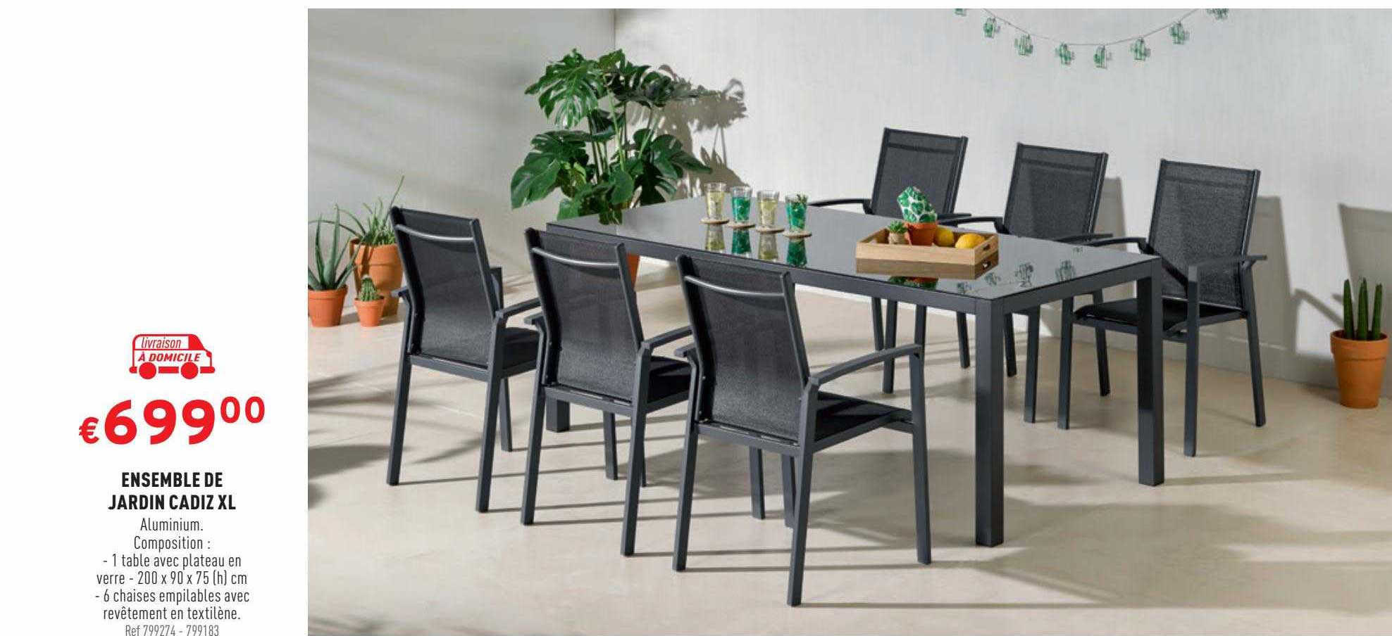 Ensemble De Jardin Cadiz Xl