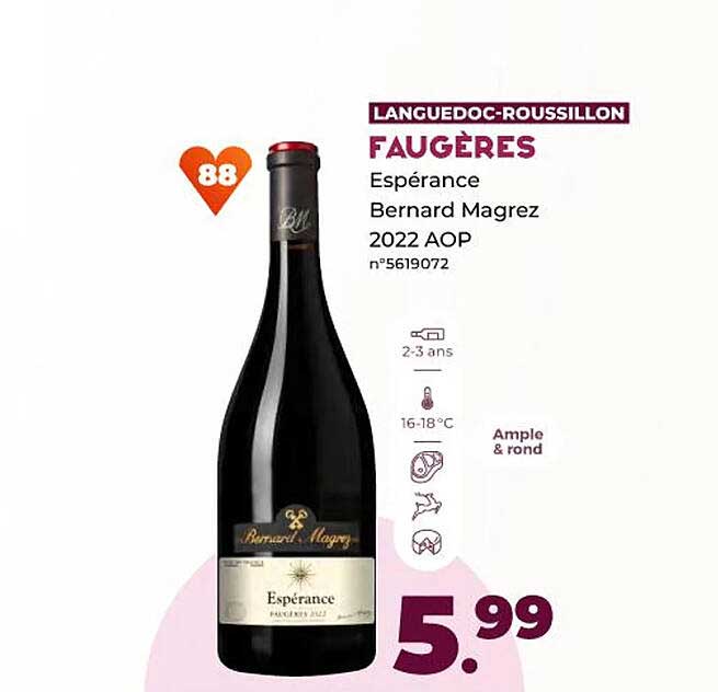 faugères espérance bernard magrez 2022 aop