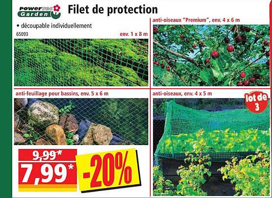 Filet De Protection Powertec Garden