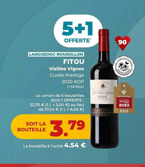 fitou vieilles vignes cuvée prestige 2022 aop