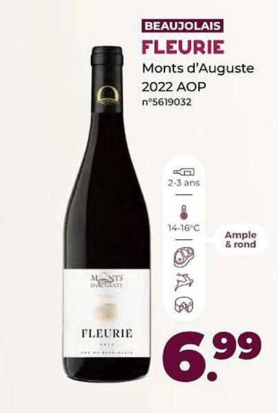 fleurie monts d'auguste 2022 aop