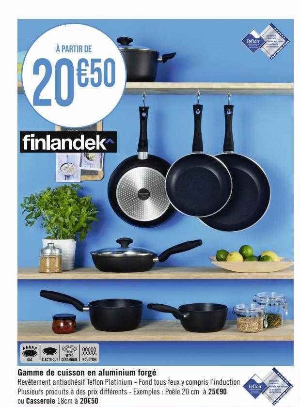 gamme de cuisson en aluminium forgé finlandek^