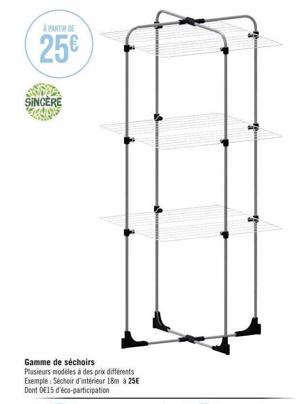 Gamme De Séchoirs Sincère
